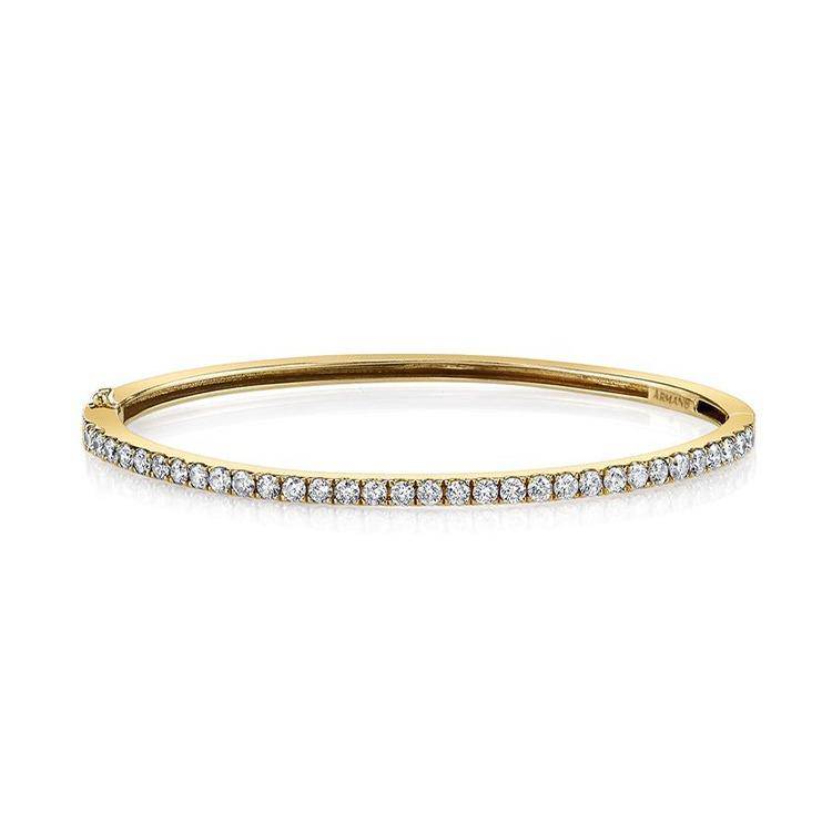 Emilia Half Diamond Bangle - Armans Fine Jewellery