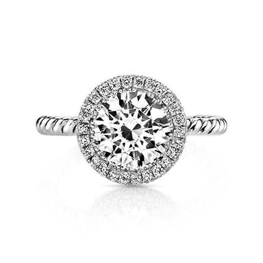 Entwined Halo Engagement Ring - Armans Fine Jewellery