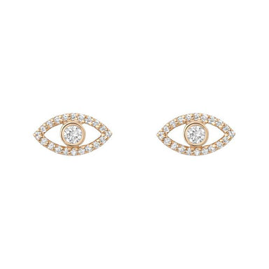Evil Eye Diamond Studs - Armans Fine Jewellery