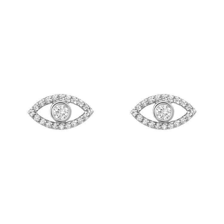 Evil Eye Diamond Studs - Armans Fine Jewellery