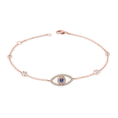 Evil Eye Anklet - Armans Fine Jewellery