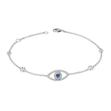 Evil Eye Anklet - Armans Fine Jewellery