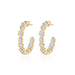 Fallon Bezel Set Diamond Hoops - Armans Fine Jewellery