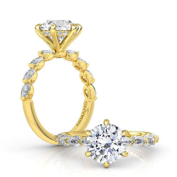 Fireball Engagement Ring - Armans Fine Jewellery
