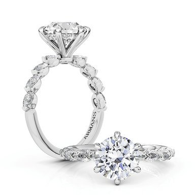 Fireball Engagement Ring - Armans Fine Jewellery