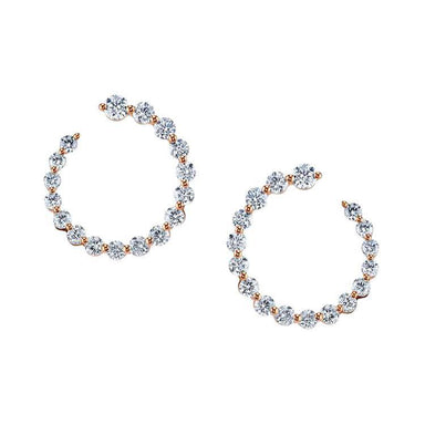 Large Frankie Diamond Hoops - Armans Fine Jewellery