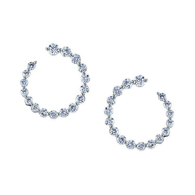 Large Frankie Diamond Hoops - Armans Fine Jewellery