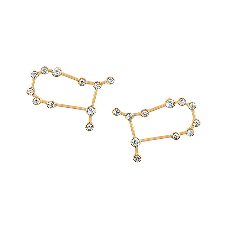 Gemini Diamond Constellation Studs - Armans Fine Jewellery
