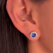 Blue Sapphire Diamond Studs - Armans Fine Jewellery
