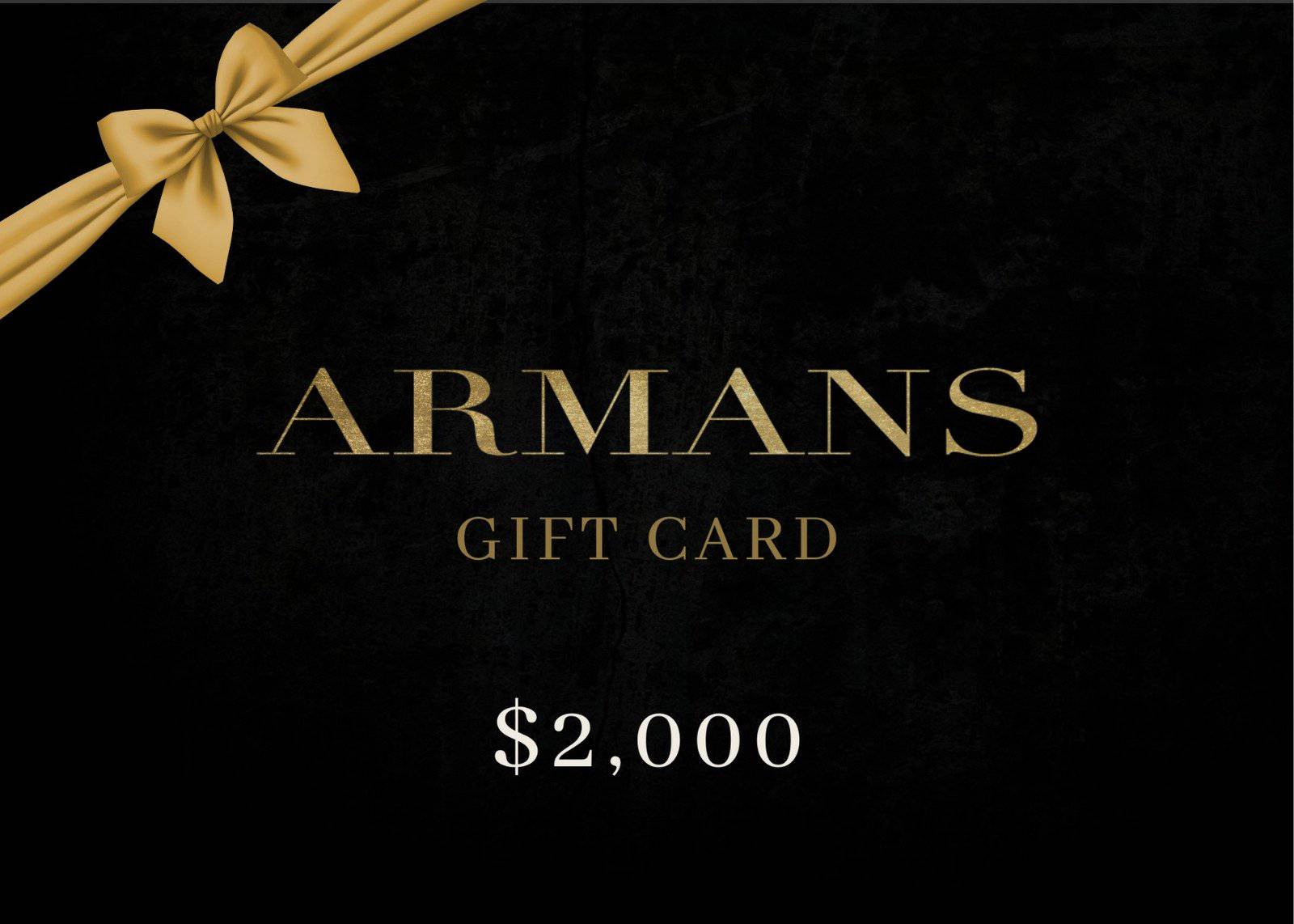 Gift Card - Armans Fine Jewellery