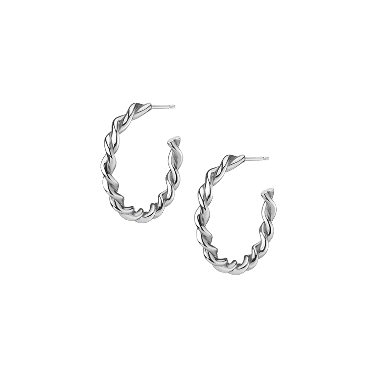 Gold Braid Hoops - Armans Fine Jewellery