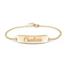 Gold Engraved Nameplate Bracelet - Armans Fine Jewellery