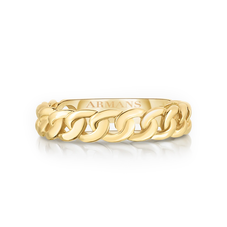 Cuban link chain online ring
