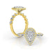 Golden Pearfection Engagement Ring - Armans Fine Jewellery