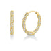 Golden Twist Diamond Huggies - Armans Fine Jewellery