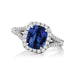 Halo Sapphire Engagement Ring - Armans Fine Jewellery