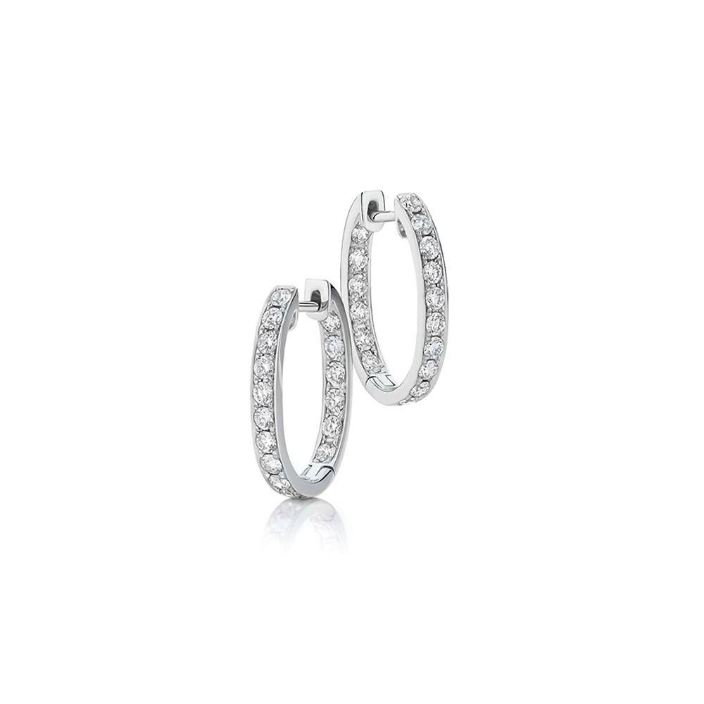 Harper Diamond Hoops - Armans Fine Jewellery