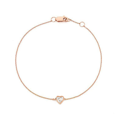 Heart Bezel Set Diamond Bracelet - Armans Fine Jewellery