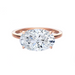 Horizontal Oval Engagement Ring - Armans Fine Jewellery