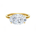 Horizontal Oval Engagement Ring - Armans Fine Jewellery