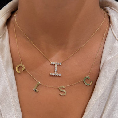 Jumbo Multi Initial Necklace - Armans Fine Jewellery