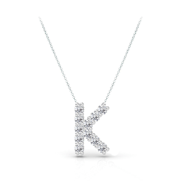 Diamond Initial Pendant Diamond Letter Necklace Sydney Armans