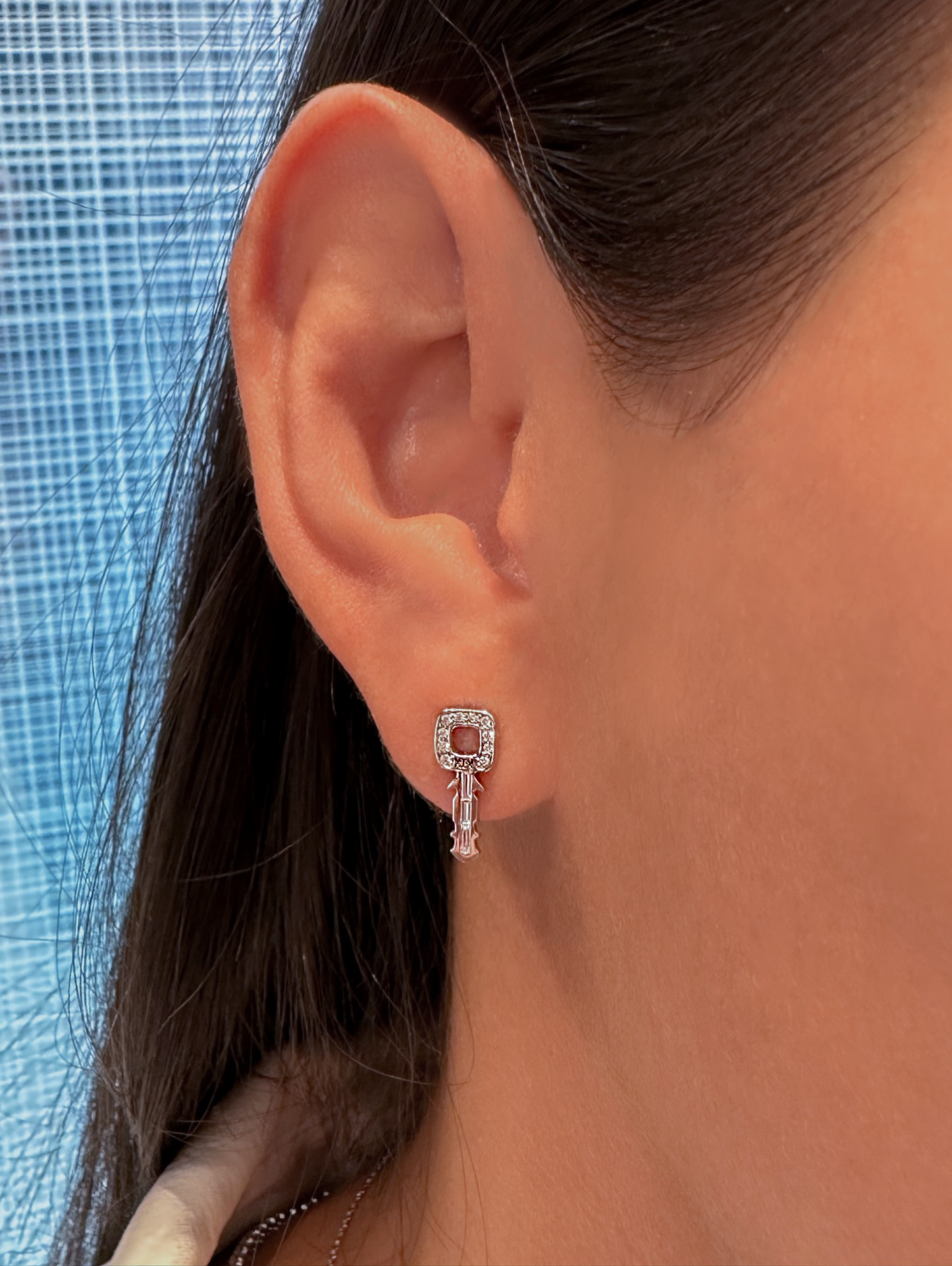 Lock and Key Diamond Studs - Armans Fine Jewellery