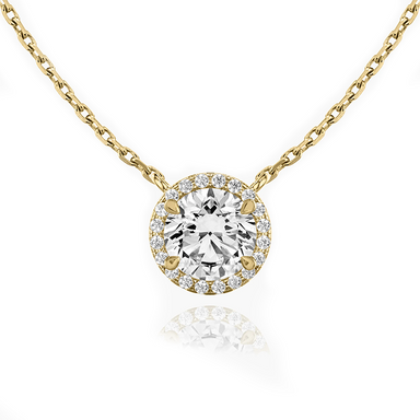 Round Halo Diamond Pendant - Armans Fine Jewellery