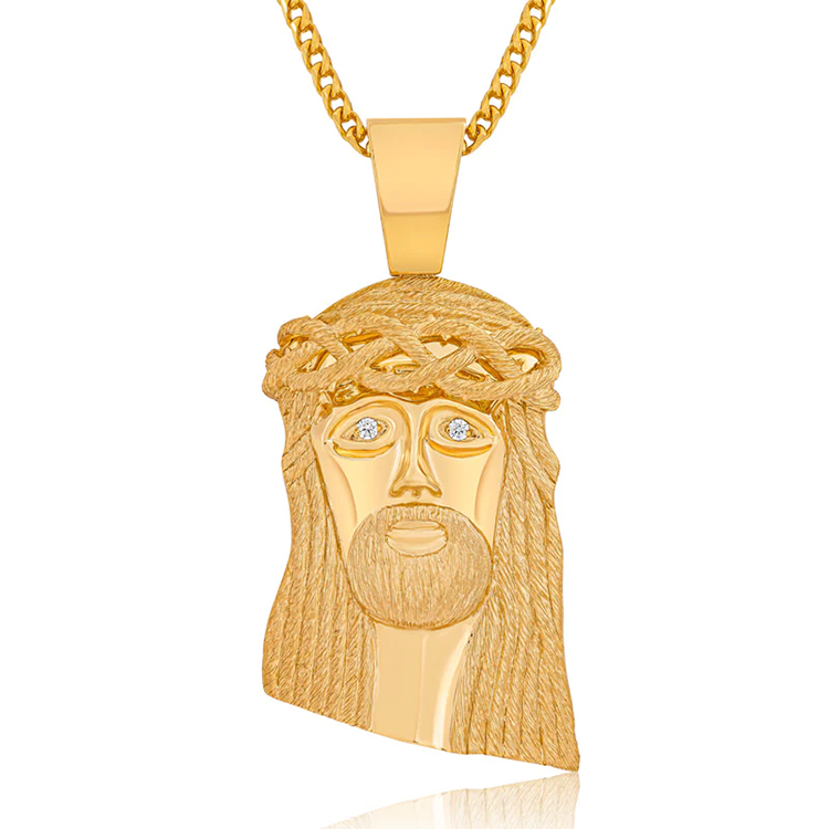 Jesus Piece Chain Jesus Pendant Gold | MARCOZO