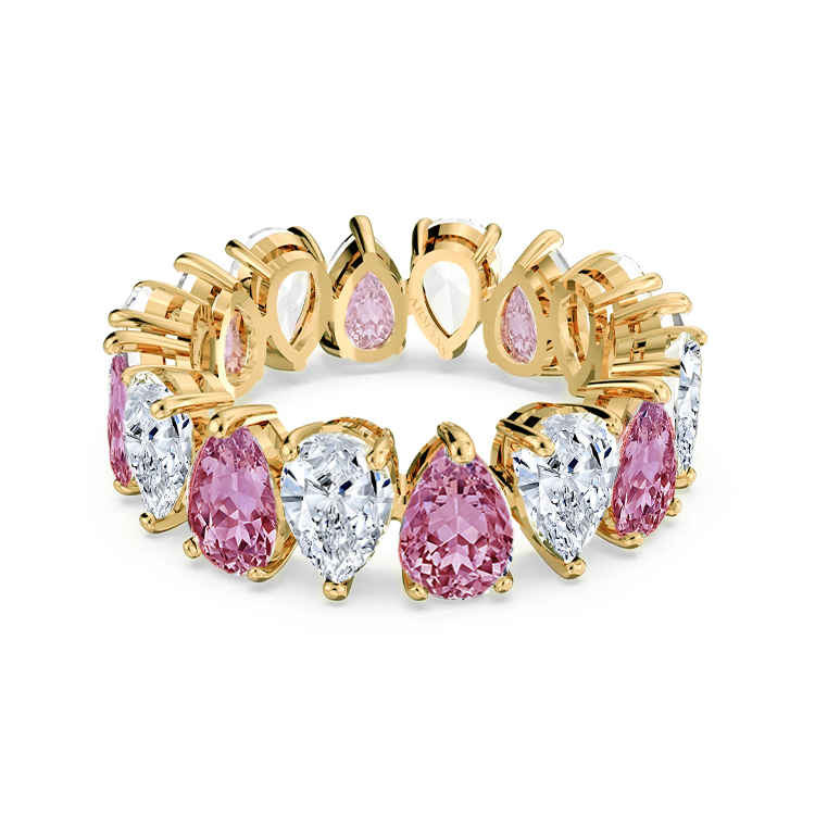 Large Pear Gender Reveal Ring - Armans Fine Jewellery