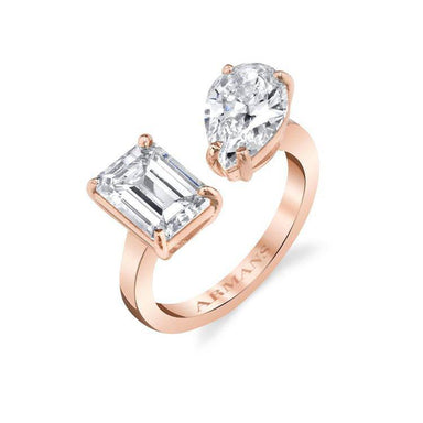 Leah Two Stone Engagement Ring - Armans Fine Jewellery