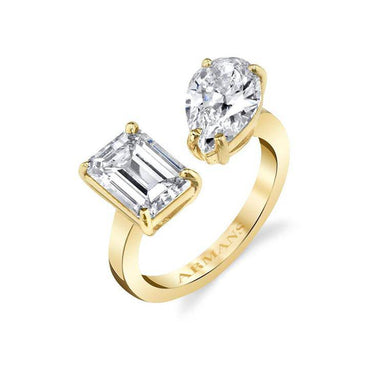 Leah Two Stone Engagement Ring - Armans Fine Jewellery