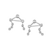 Libra Diamond Constellation Studs - Armans Fine Jewellery