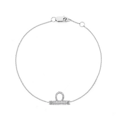 Libra Diamond Zodiac Bracelet - Armans Fine Jewellery