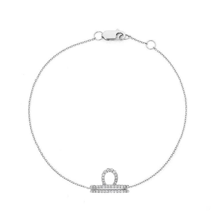 Libra Diamond Zodiac Bracelet - Armans Fine Jewellery