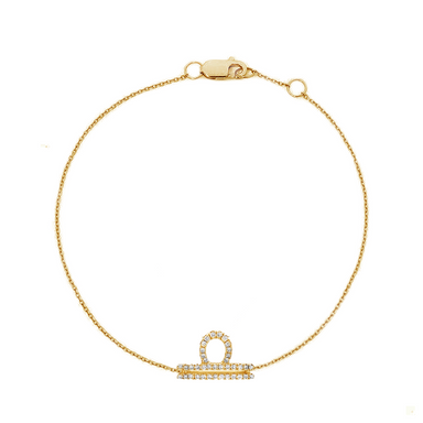 Libra Diamond Zodiac Bracelet - Armans Fine Jewellery