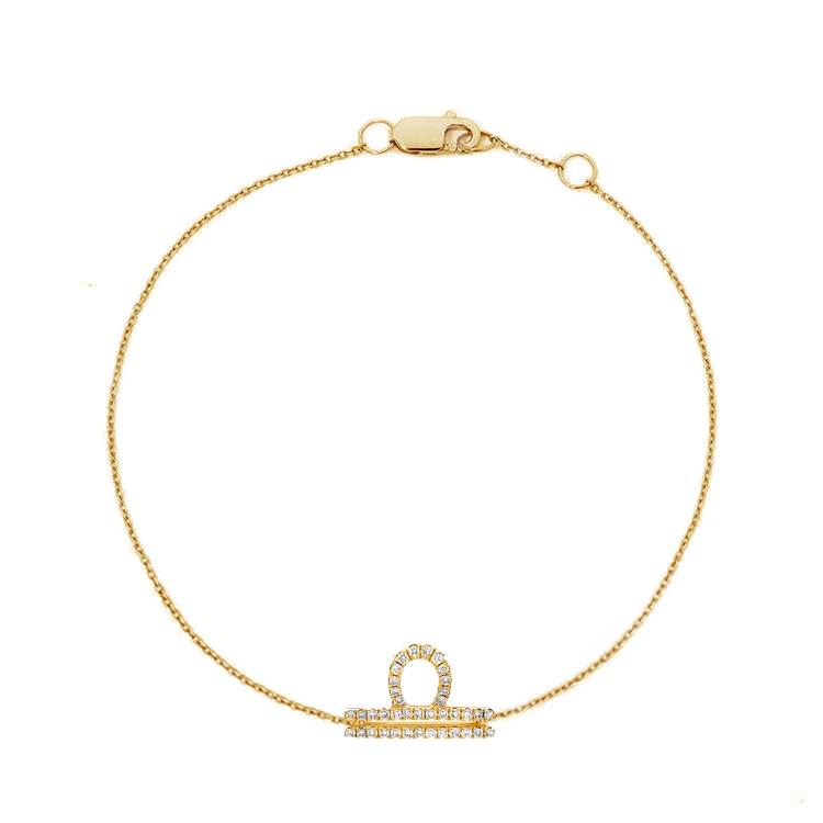 Libra Diamond Zodiac Bracelet - Armans Fine Jewellery