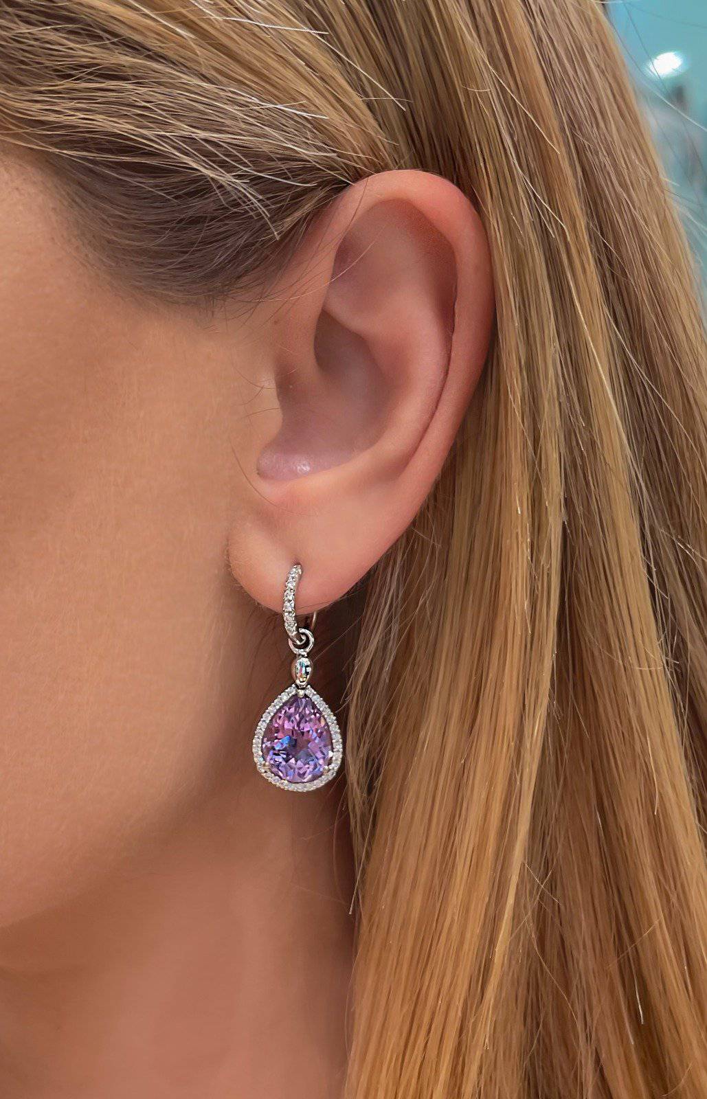 Amethyst Drop Earrings - Armans Fine Jewellery