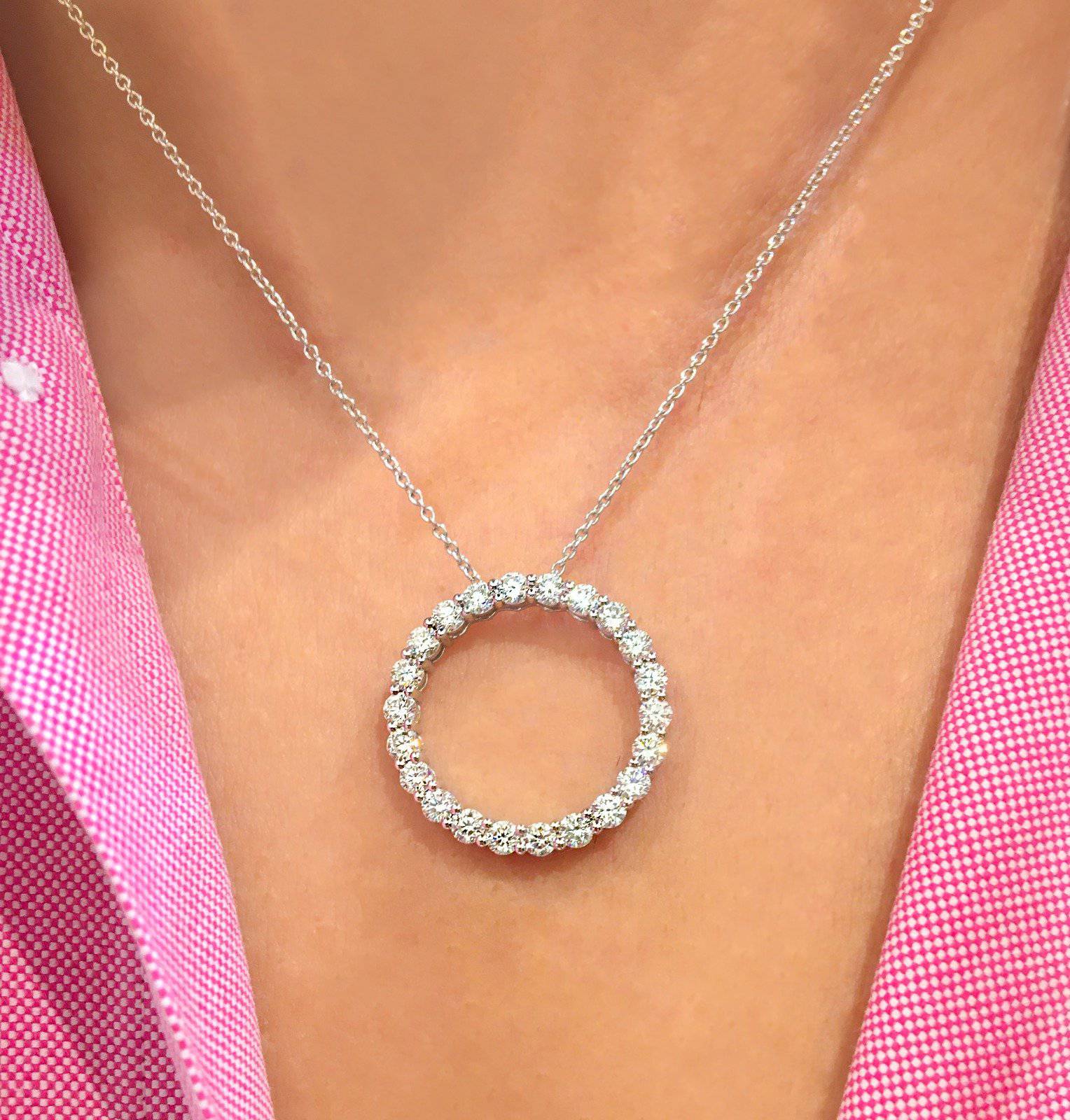 Eternity Diamond Pendant - Armans Fine Jewellery