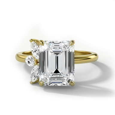 Lotus Diamond Engagement Ring - Armans Fine Jewellery