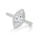 Marquise Halo Engagement Ring - Armans Fine Jewellery