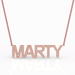 Block Letter Diamond Name Necklace - Armans Fine Jewellery