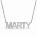 Block Letter Diamond Name Necklace - Armans Fine Jewellery