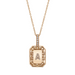 Men's Pavé Diamond Initial Nameplate Necklace - Armans Fine Jewellery