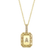 Men's Pavé Diamond Initial Nameplate Necklace - Armans Fine Jewellery