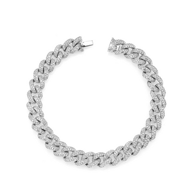 Men's Miami Pavé Diamond Link Bracelet - Armans Fine Jewellery