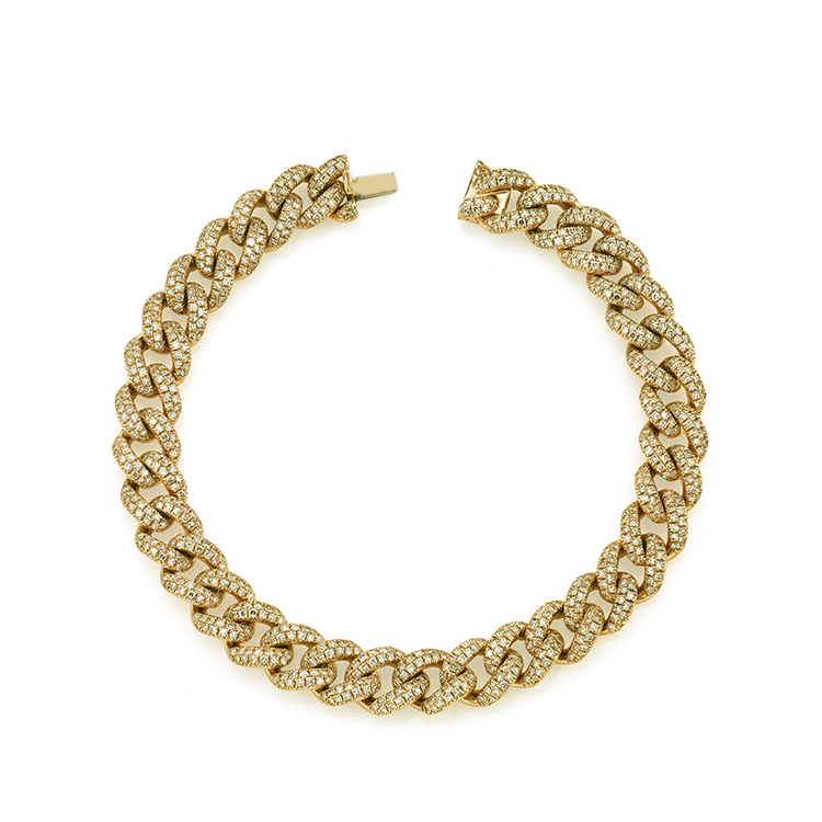 Men's Miami Pavé Diamond Link Bracelet - Armans Fine Jewellery