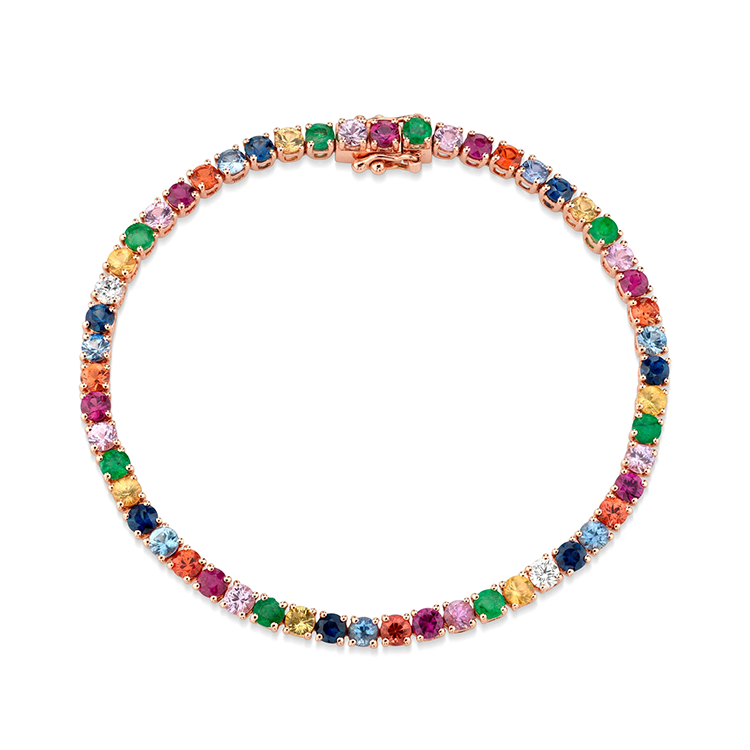 Rainbow Tennis Bracelet - Millo Jewelry