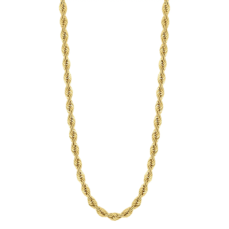 Women s Solid Gold Rope Chain