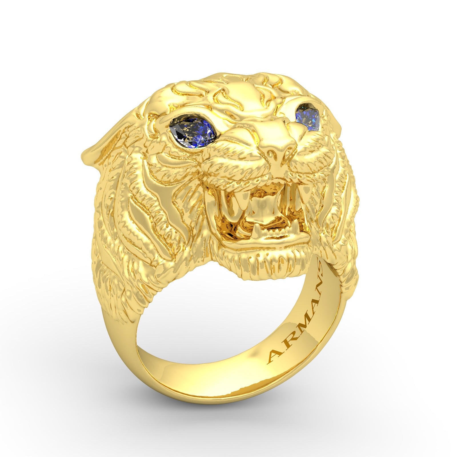 1 GRAM GOLD PLATING TIGER RING FOR MEN DESIGN A-401 – Radhe Imitation